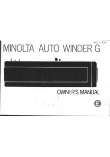 Minolta Motors manual. Camera Instructions.